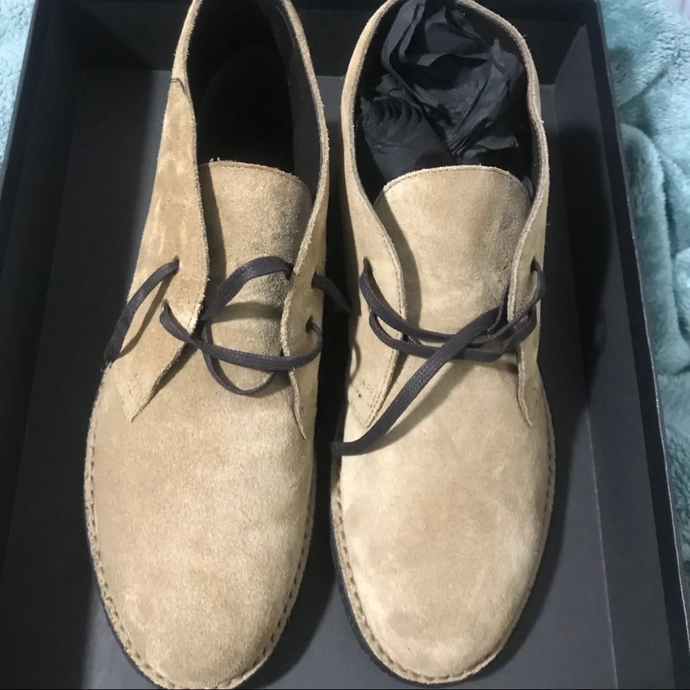 Saint Laurent Oran Chukka in Tan Suede Boots - Picture 6 of 14